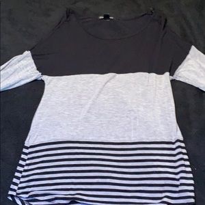 Multi Pattern Long Sleeve Top